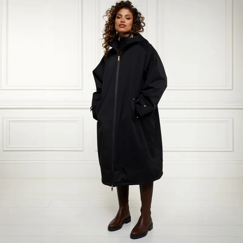 Holland Cooper One Size Waterproof Womens Country Coat - Black-2