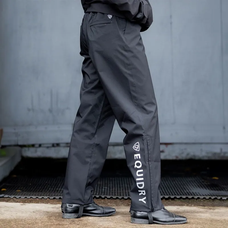 EQUIDRY Unlined Womens Waterproof Pants - Black
