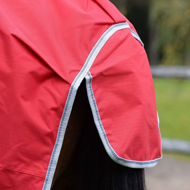 WeatherBeeta ComFiTec Classic 50g Combo Turnout Blanket - Red/Silver-1