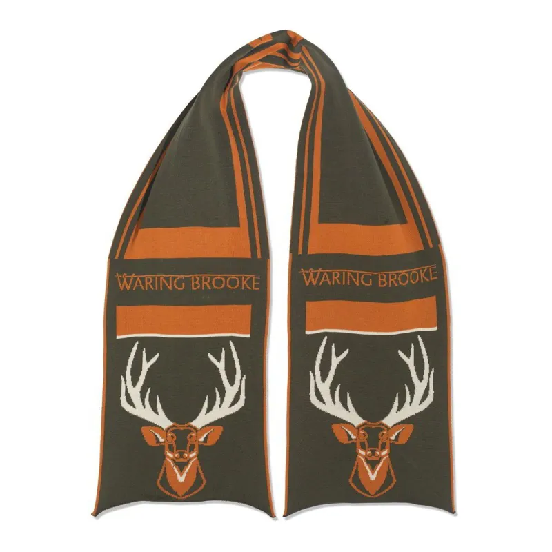 Waring Brooke Majestic Stag Scarf - Olive