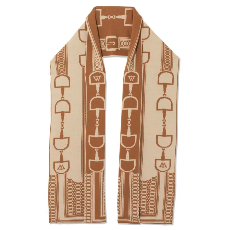 Waring Brooke Snaffle Scarf - Tan/Taupe