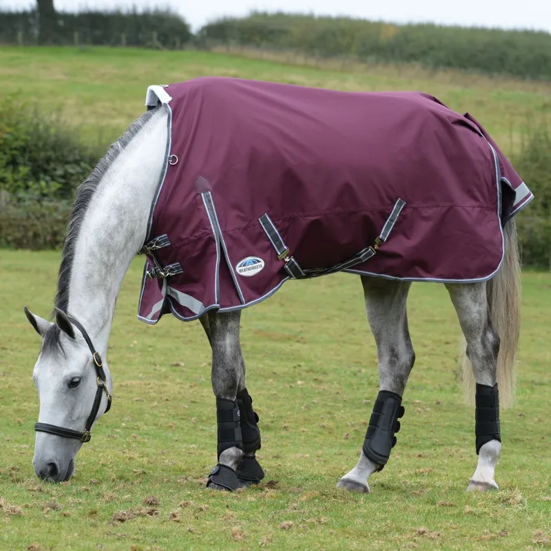WeatherBeeta ComFiTec Plus Dynamic II 220g Turnout Blanket - Maroon/Grey