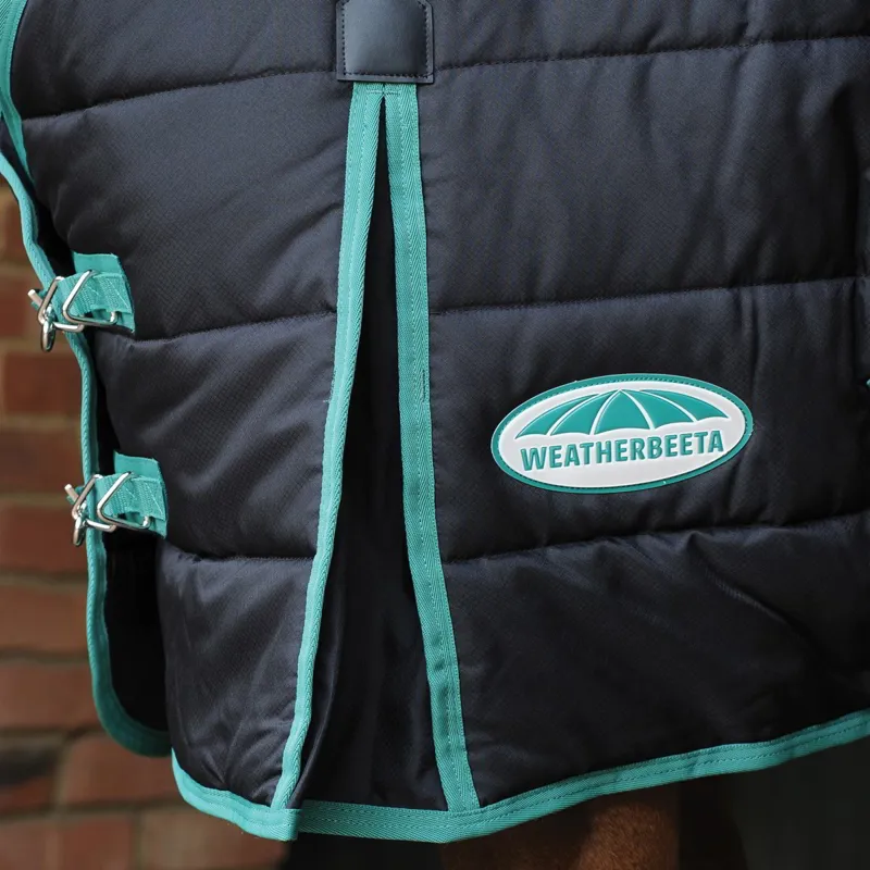 WeatherBeeta Green-Tec 150g Stable Blanket - Black/Bottle Green - 4ft0-1