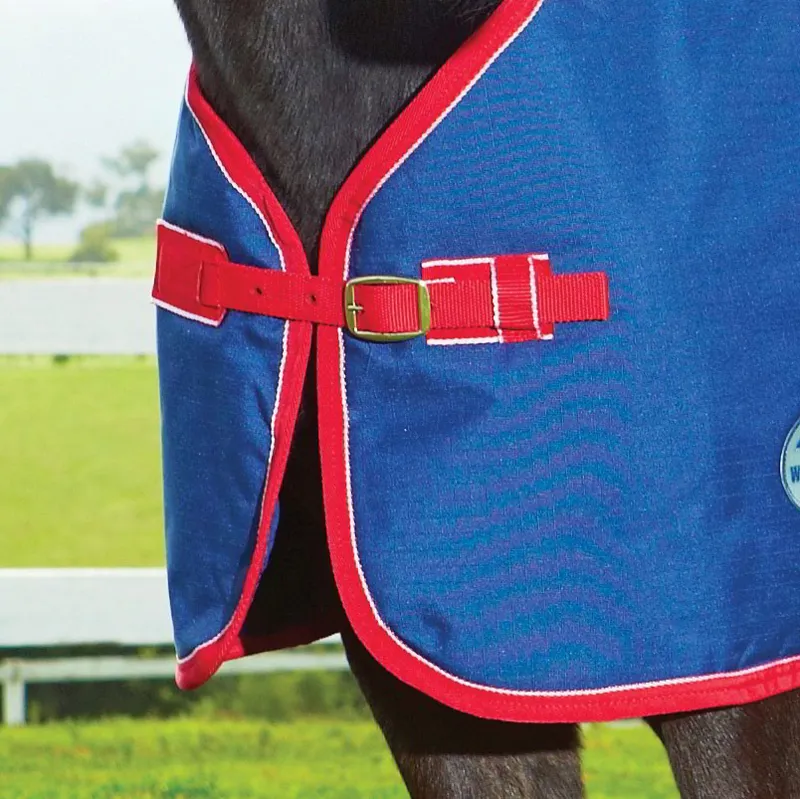 WeatherBeeta Original 1200D 220g Foal Turnout Blanket - Navy/Red/White-1