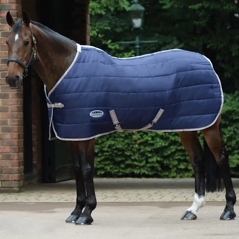 WeatherBeeta ComFiTec 210D Channel 250g Stable Blanket-Navy/Silver-1