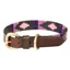 WeatherBeeta Polo Dog Collar - Cowdray Brown/Purple/Purple