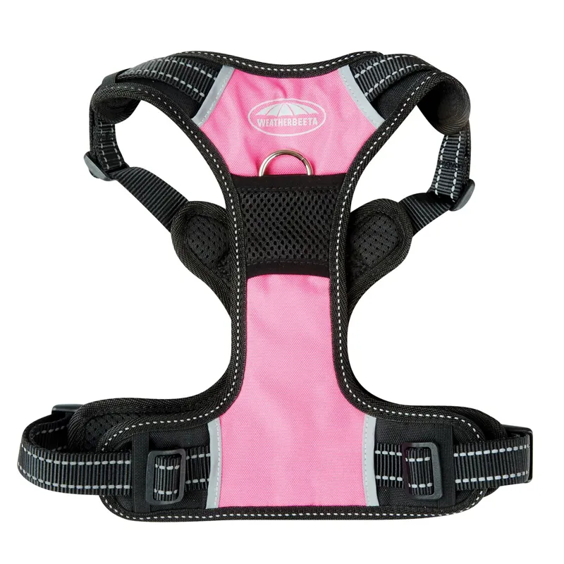 WeatherBeeta Anti-Pull/Travel Dog Harness - Black/Pink-1