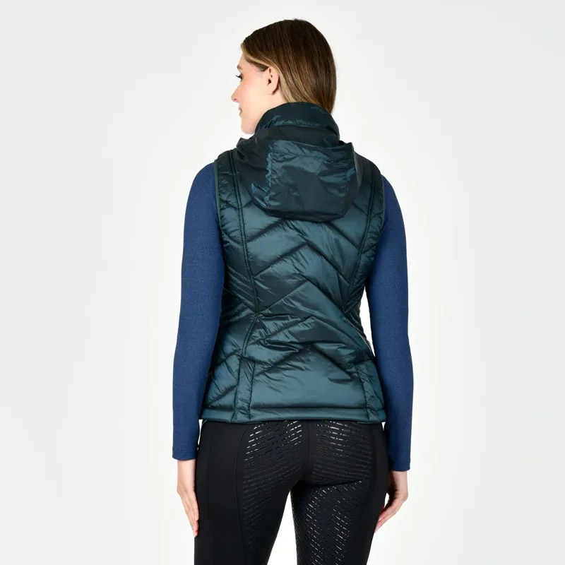 WeatherBeeta Presley Ladies Puffer Vest - Pine-1