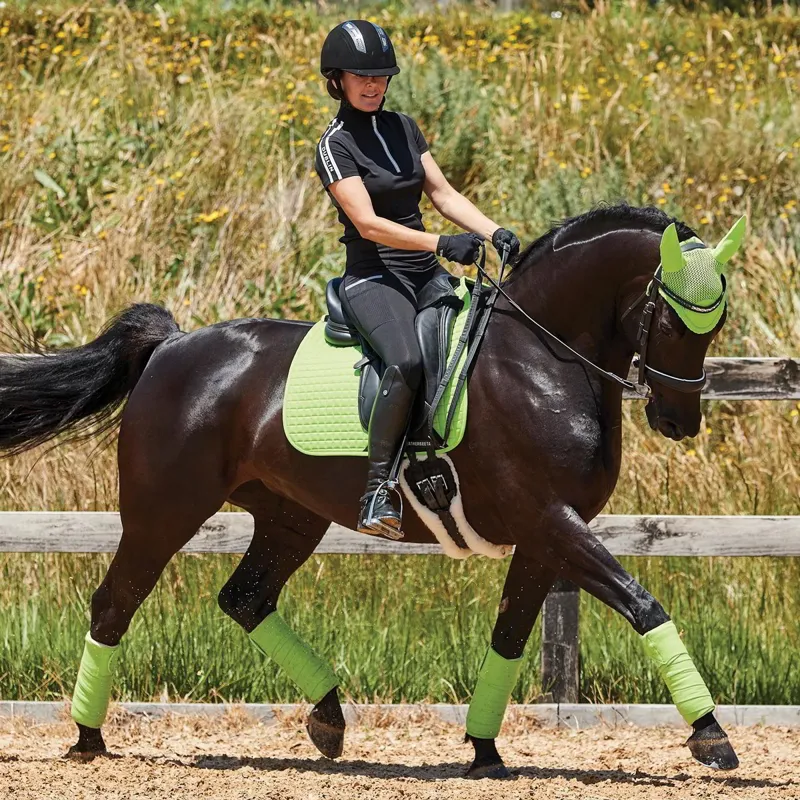 WeatherBeeta Prime Dressage Saddle Pad - Lime-3