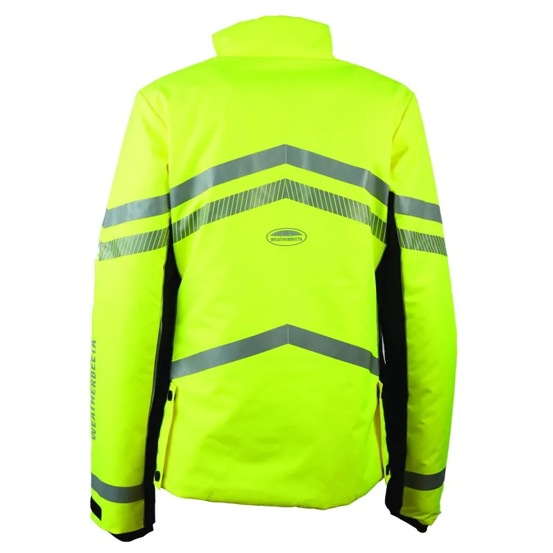 WeatherBeeta Reflective Heavy Padded Junior Waterproof Jacket - Yellow-1