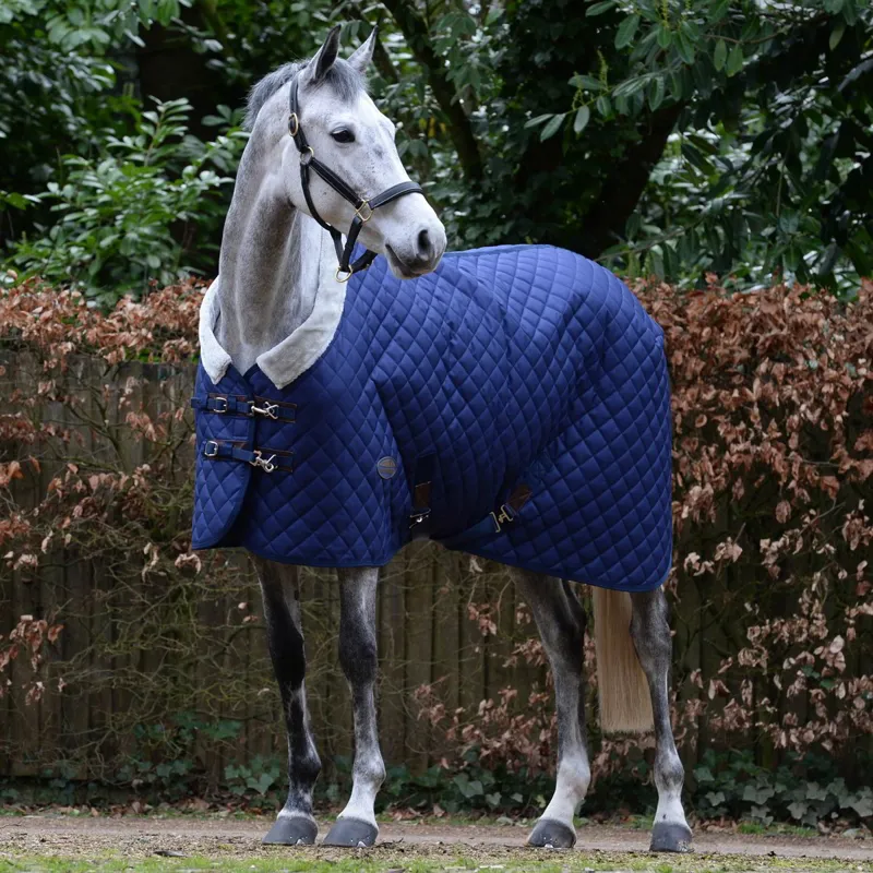 WeatherBeeta ComFiTec Deluxe Diamond Quilt 250g Stable Blanket - Navy