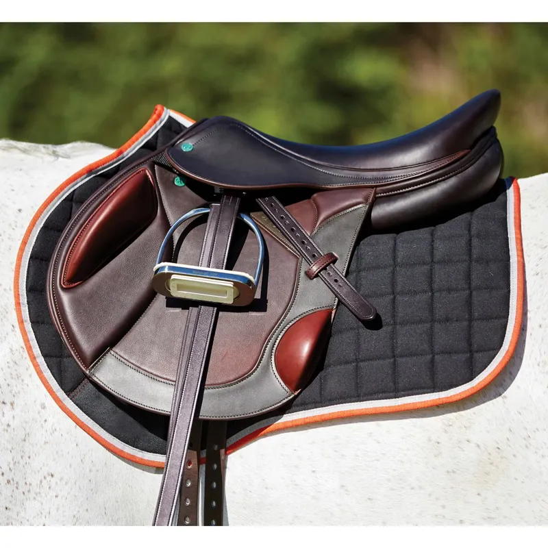 WeatherBeeta Therapy-Tec All Purpose Saddle Pad - Black/Silver/Red-1