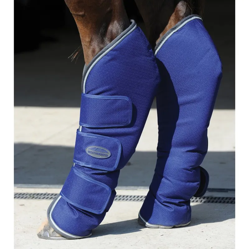 WeatherBeeta Wide Tab Shipping Boots - Dark Blue/Grey/White-1