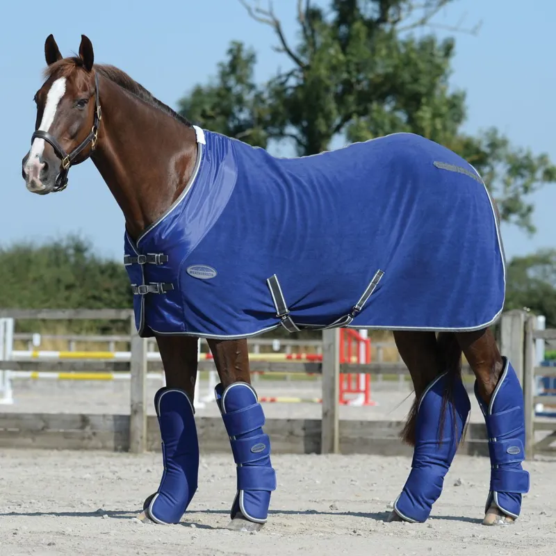 WeatherBeeta Wide Tab Shipping Boots - Dark Blue/Grey/White-2
