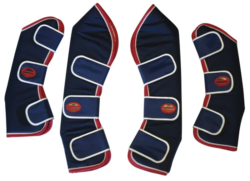 WeatherBeeta Shipping Boots Set of 4 - Navy/Red/White