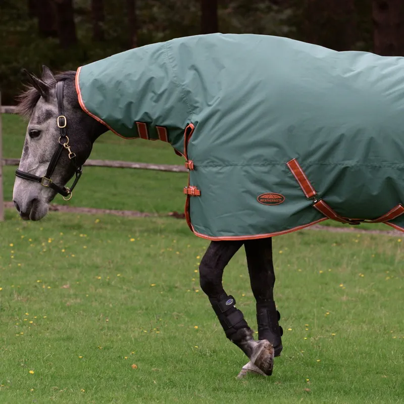 WeatherBeeta ComFiTec Tyro 50g Combo Neck Turnout Blanket - Green-2