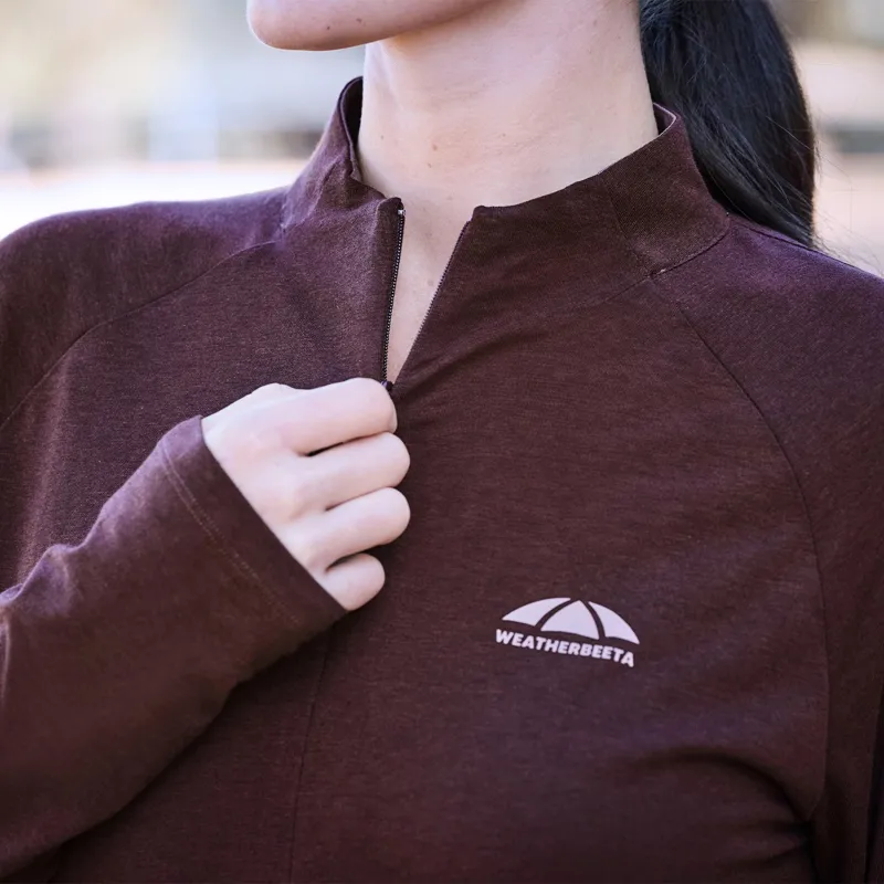 WeatherBeeta Bamboo Long Sleeve Women's Base Layer - Mulberry-4