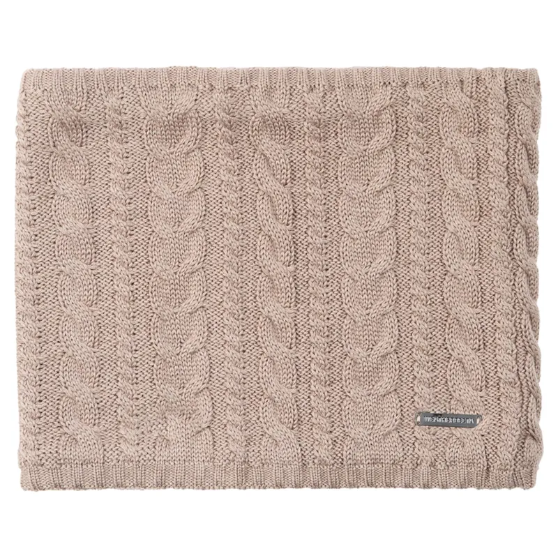 WeatherBeeta Cable Knit Neck Warmer - Dark Taupe