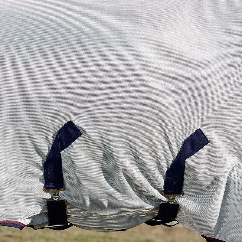 WeatherBeeta ComFiTec Airflow II Combo Neck Fly Sheet - Grey/Navy-5