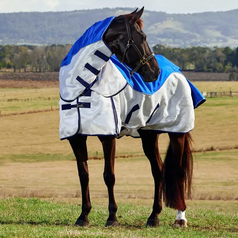 WeatherBeeta ComFiTec Duo Shield Waterproof Fly Sheet - Blue/Silver/Navy-4
