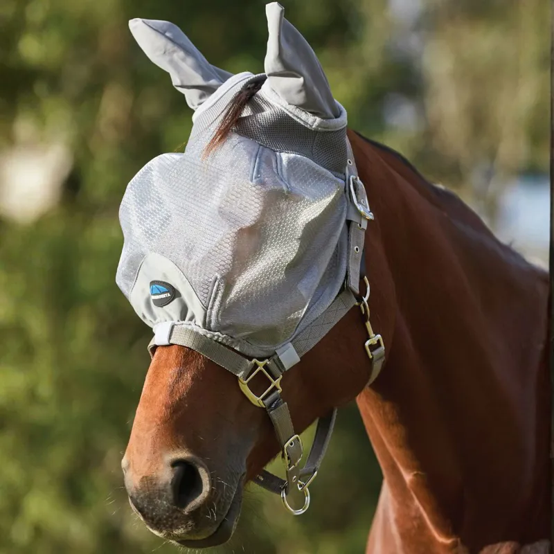 WeatherBeeta ComFiTec Hexi Shield Duo Fly Mask - Silver