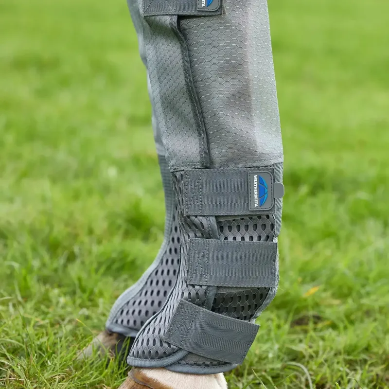 WeatherBeeta ComFiTec Hexi Shield Fly Wraps - Gray/Silver-3