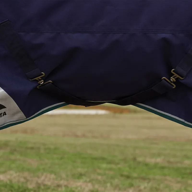 WeatherBeeta ComFiTec Plus Dynamic 100g High Neck Turnout Blanket - Navy-5