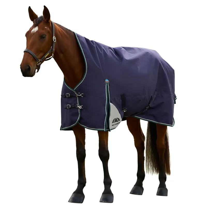 WeatherBeeta ComFiTec Plus Dynamic 100g High Neck Turnout Blanket - Navy-2