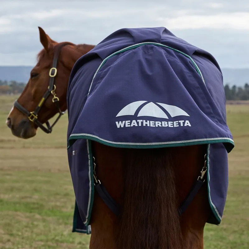WeatherBeeta ComFiTec Plus Dynamic 100g Standard Turnout Blanket - Navy-3