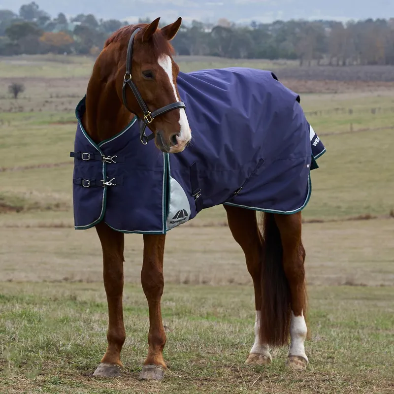 WeatherBeeta ComFiTec Plus Dynamic 100g Standard Turnout Blanket - Navy-1