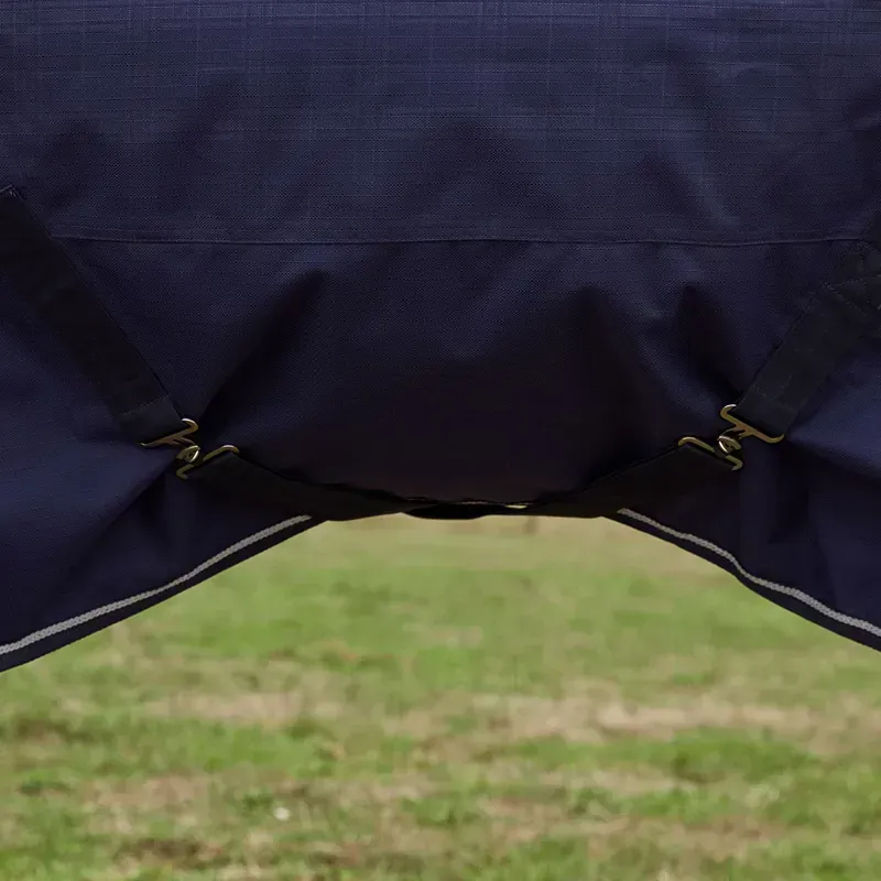 WeatherBeeta ComFiTec Prelim 220g Combo Turnout Blanket - Navy Plaid-12
