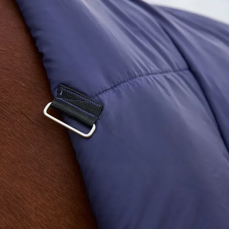 WeatherBeeta ComFiTec Prelim 220g Combo Turnout Blanket - Navy Plaid-9