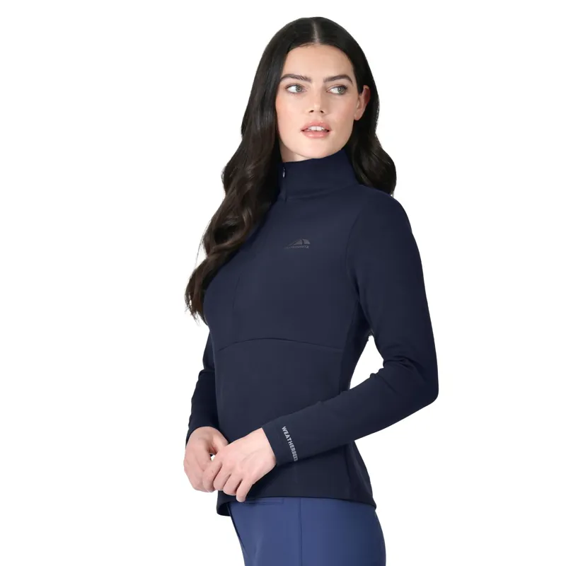 WeatherBeeta Copper Womens Quarter Zip Long Sleeve Top - Navy-2