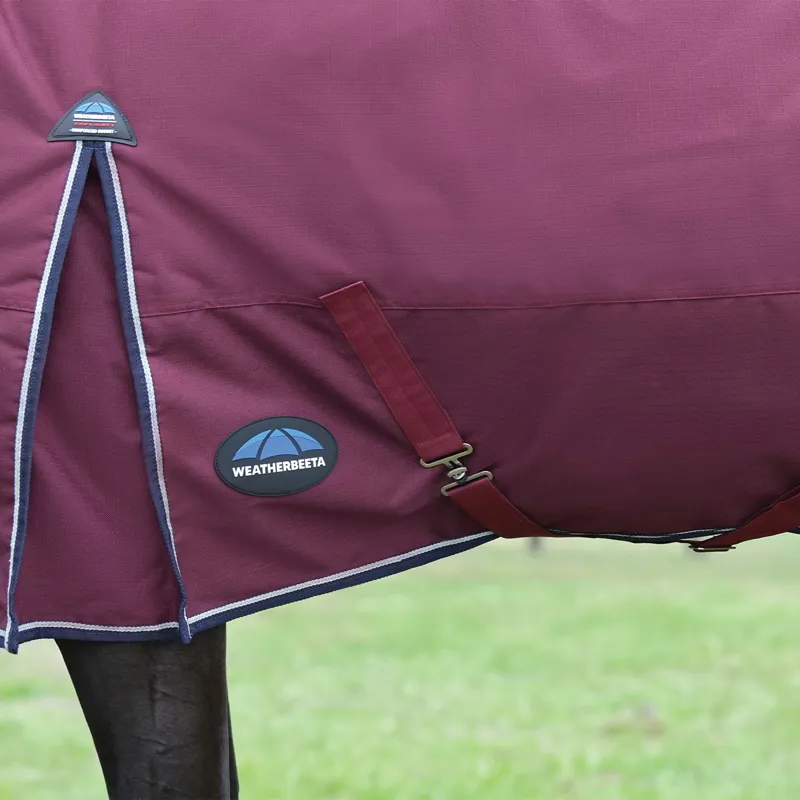 WeatherBeeta ComFiTec Essential 0g Standard Turnout Blanket - Burgundy-5