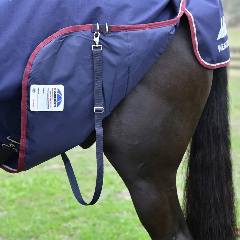 WeatherBeeta ComFiTec Essential 220g Combo Turnout Blanket - Navy-7
