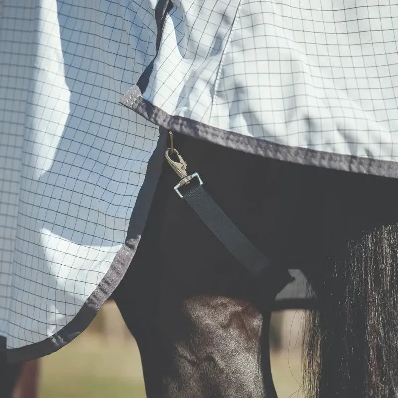 WeatherBeeta Hybrid Combo Neck Fly Sheet - White/Charcoal-7