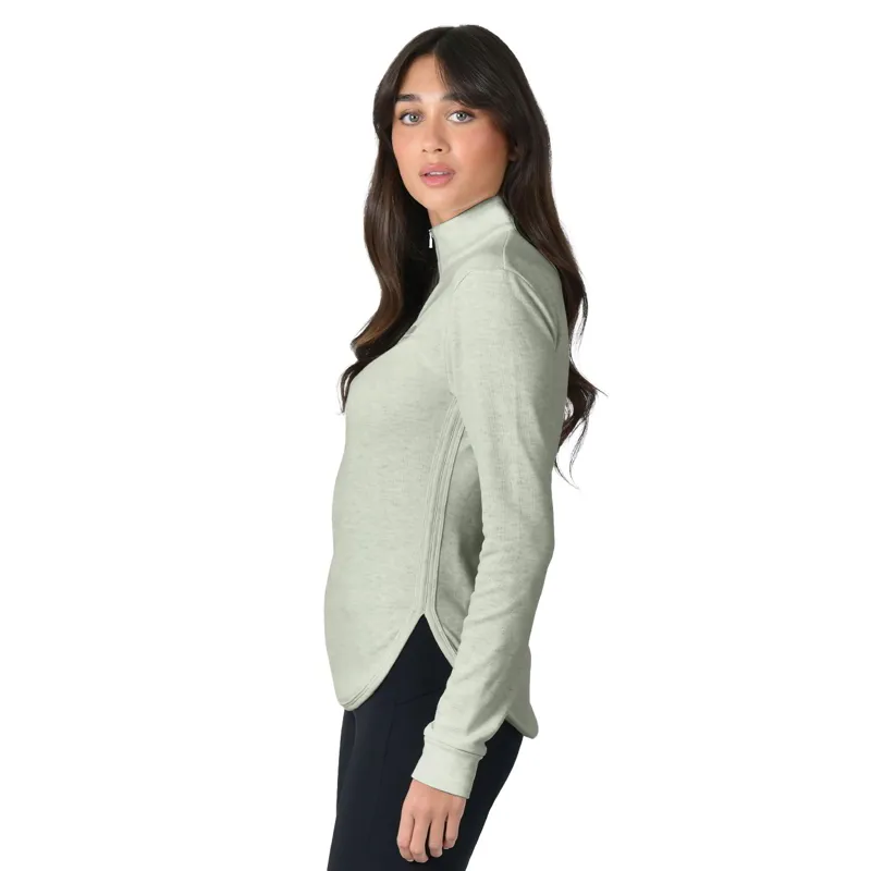 WeatherBeeta London Womens Long Sleeve Top - Olive Marl-1