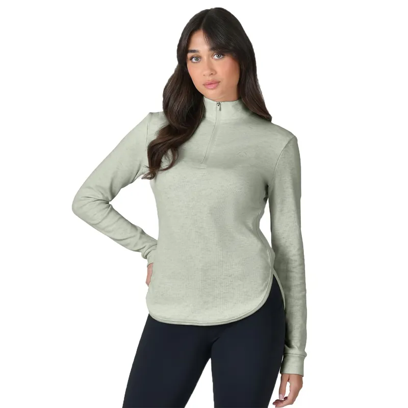 WeatherBeeta London Womens Long Sleeve Top - Olive Marl