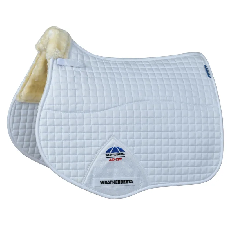 WeatherBeeta Prime Air-Tec Comfy Fleece All Purpose Saddle Pad - White