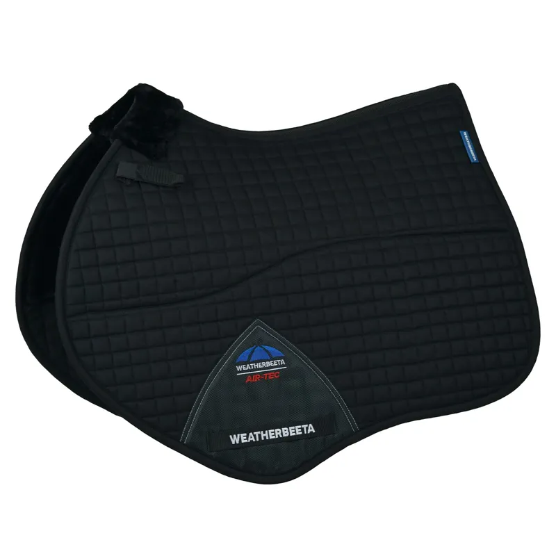 WeatherBeeta Prime Air-Tec Comfy Fleece Jump Saddle Pad - Black