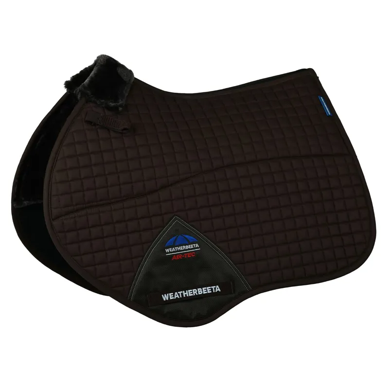 WeatherBeeta Prime Air-Tec Comfy Fleece Jump Saddle Pad - Brown