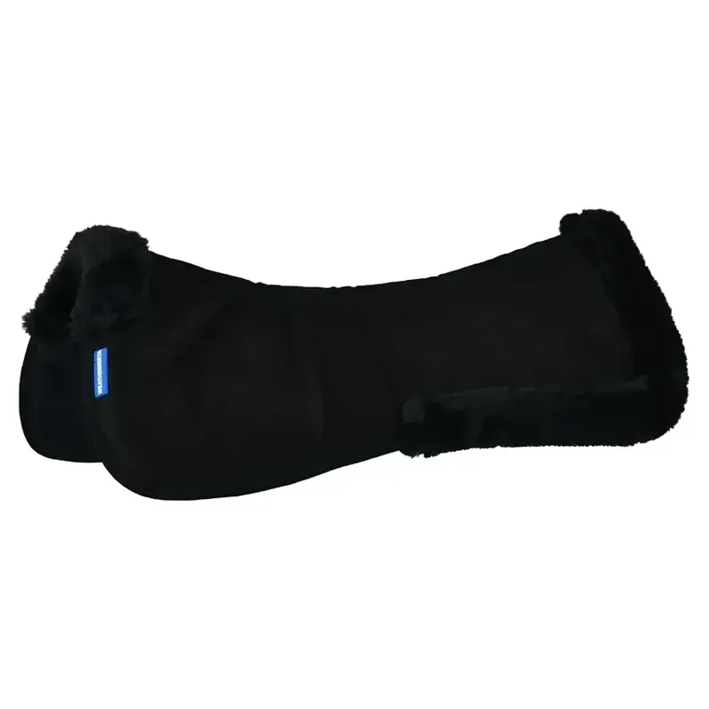 WeatherBeeta Memory Foam Comfort Fleece Edged Half Pad - Black