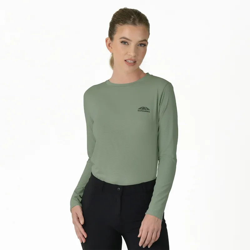 WeatherBeeta Relaxed UV Long Sleeve Womens Tee - Olive Leaf