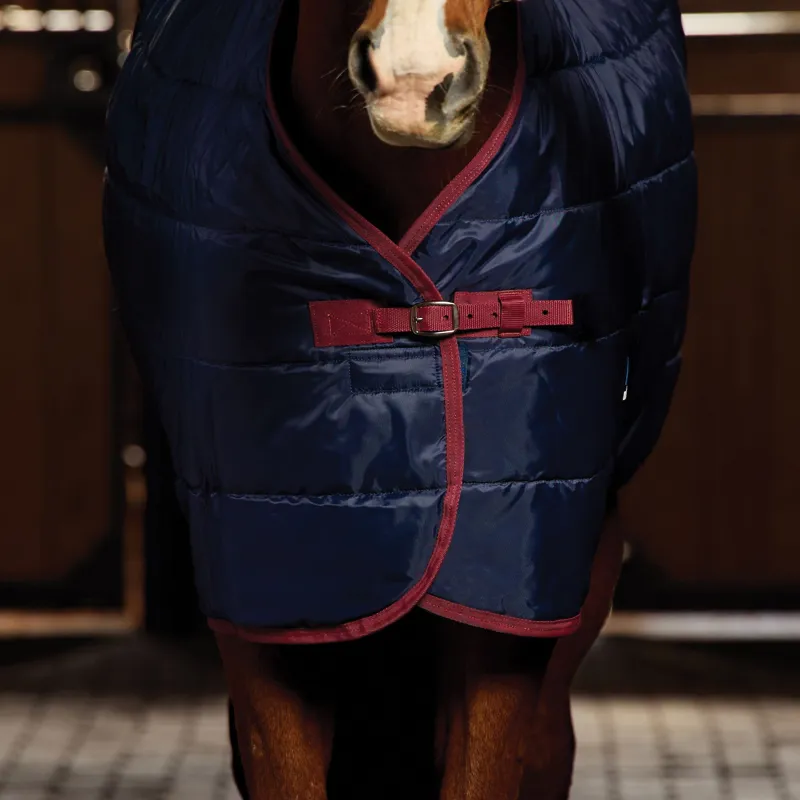 Weatherbeeta 100g Standard Neck Stable Blanket - Navy/Burgundy-1