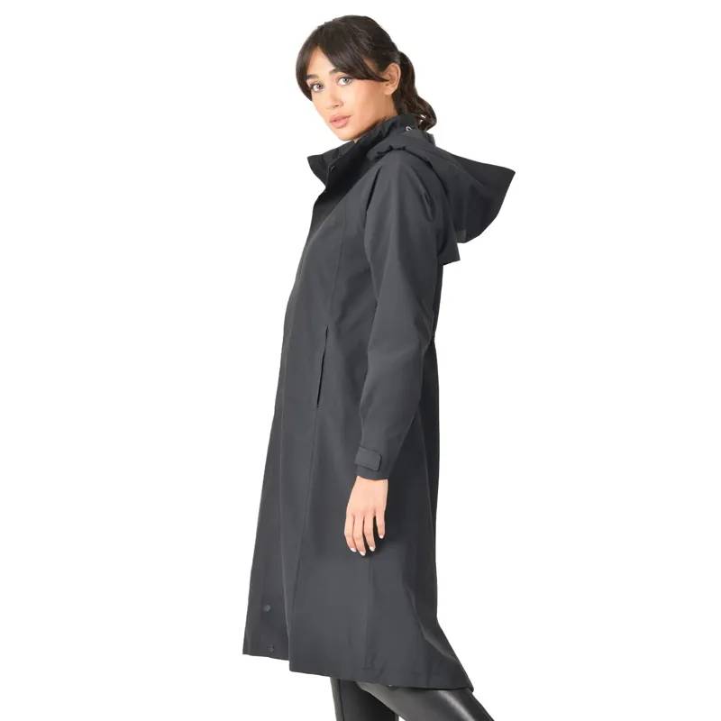 WeatherBeeta Windbreaker Women's Longline Waterproof Jacket - Black-2