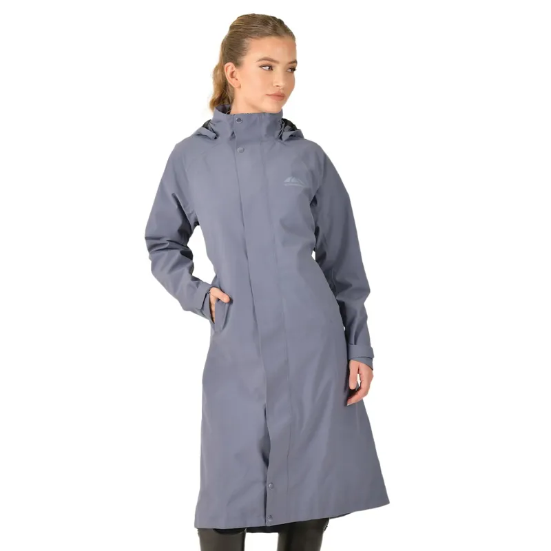 WeatherBeeta Windbreaker Women's Longline Waterproof Jacket - Slate Blue-3