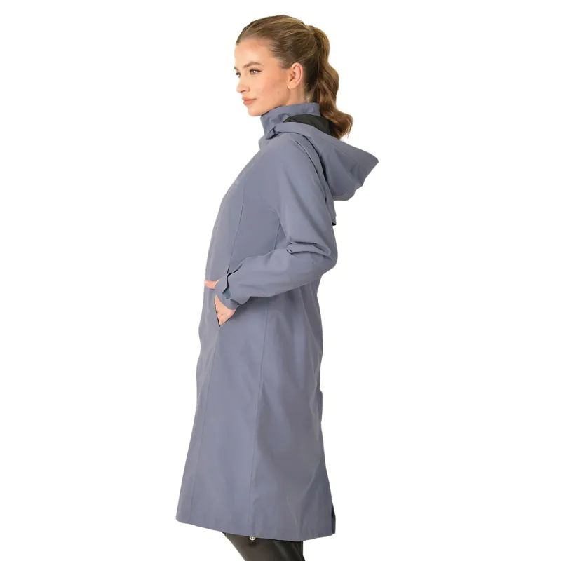 WeatherBeeta Windbreaker Women's Longline Waterproof Jacket - Slate Blue-5
