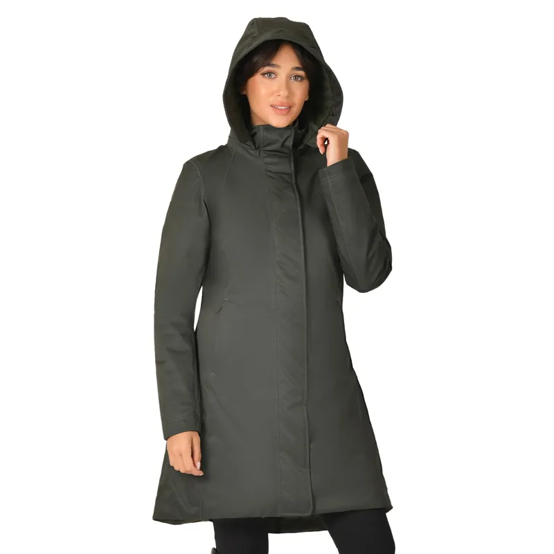 WeatherBeeta All Purpose Womens Waterproof Longline Jacket - Green-2