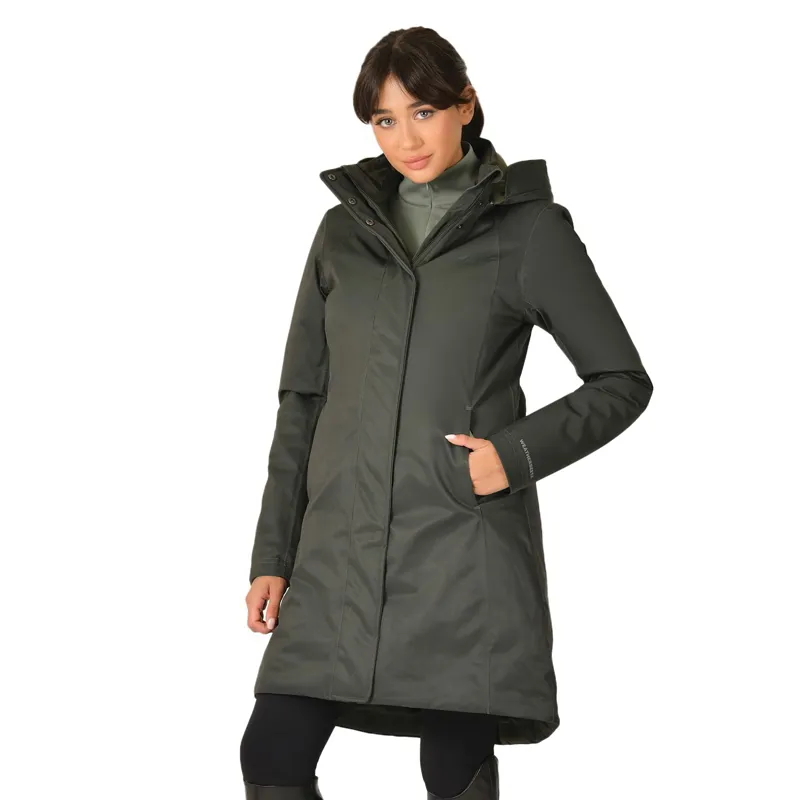 WeatherBeeta All Purpose Womens Waterproof Longline Jacket - Green-6
