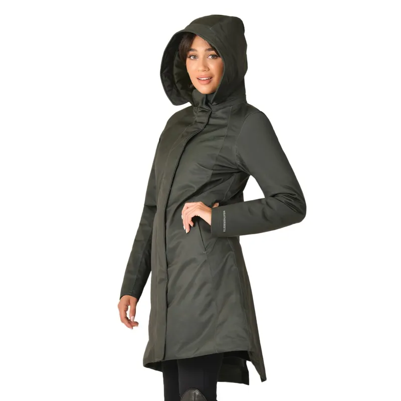 WeatherBeeta All Purpose Womens Waterproof Longline Jacket - Green-7